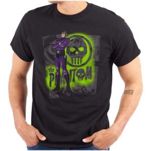 Brisco Brands The Phantom Skull Cave Comic Book Graphic T Shirt Men or Women(Black)
