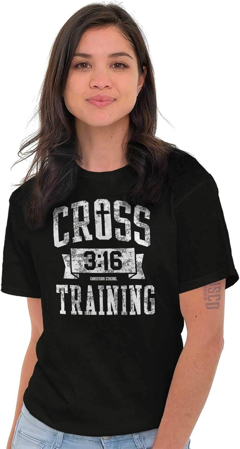 imageBrisco Brands Cross Training 316 Christian Graphic T Shirt Men or WomenBlack