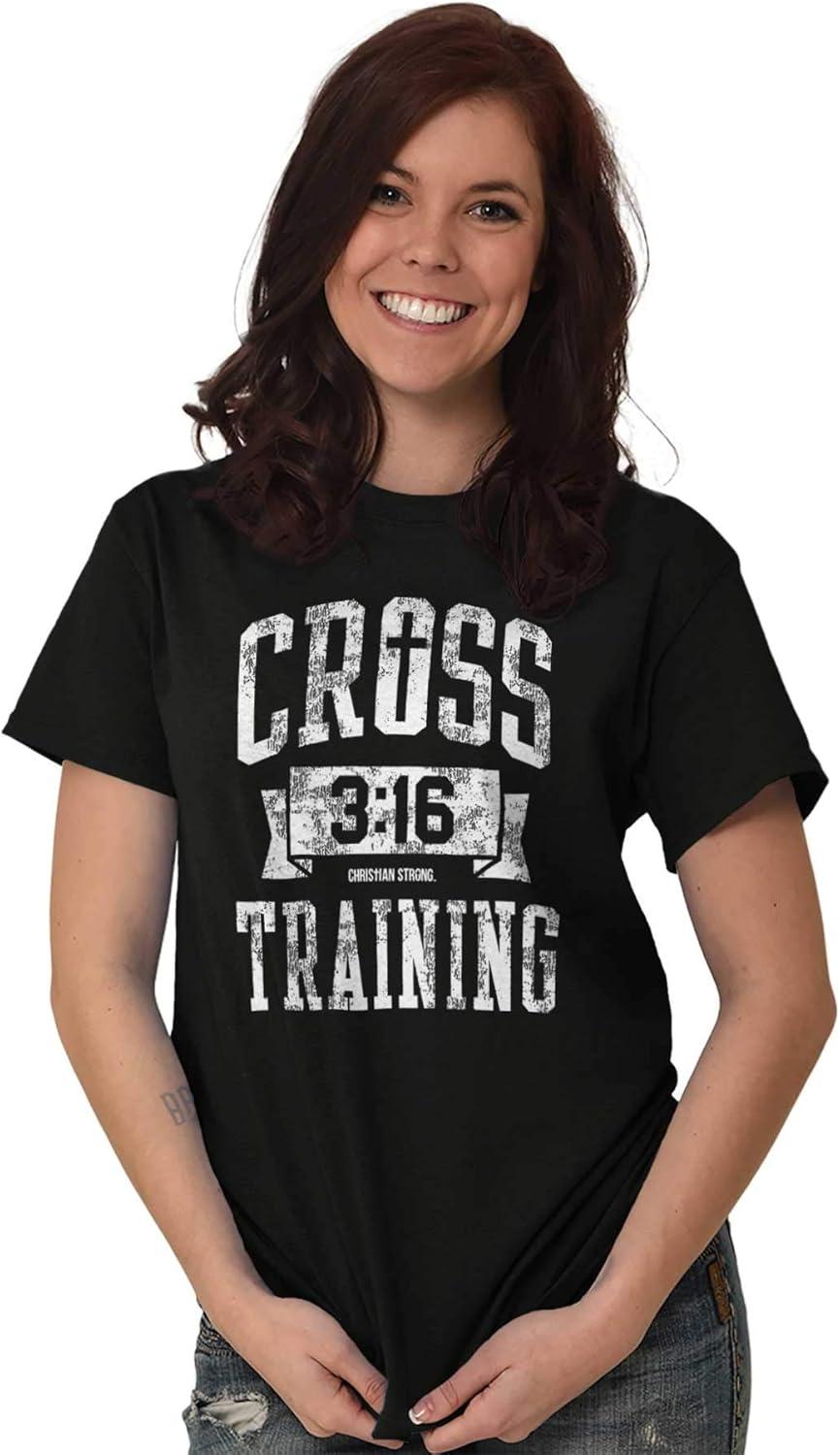 imageBrisco Brands Cross Training 316 Christian Graphic T Shirt Men or WomenBlack
