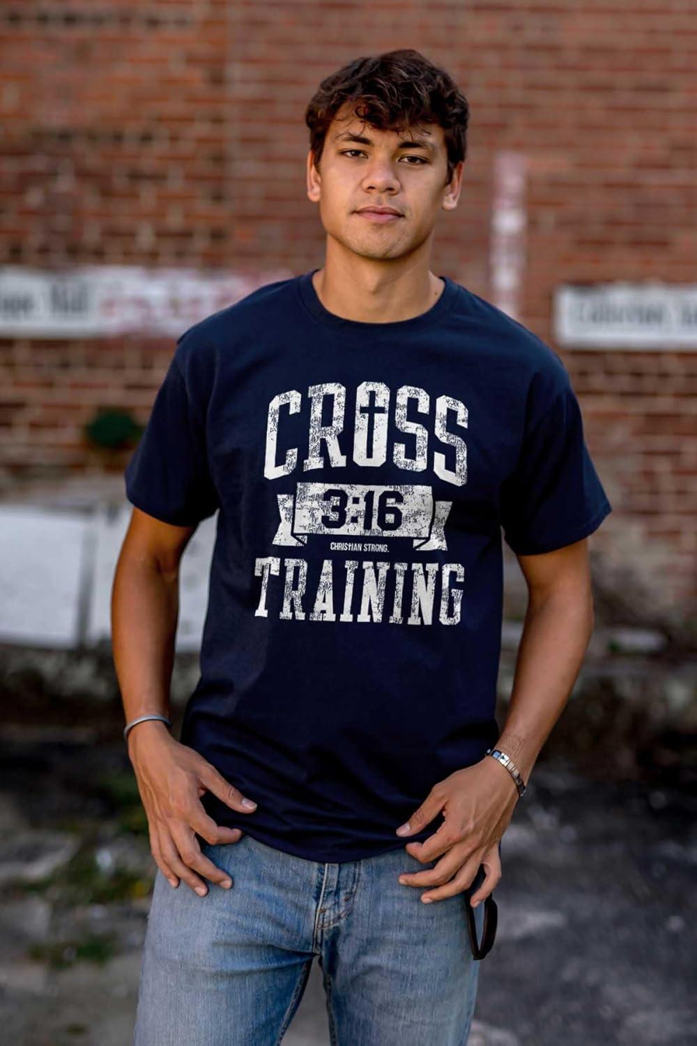 imageBrisco Brands Cross Training 316 Christian Graphic T Shirt Men or WomenNavy