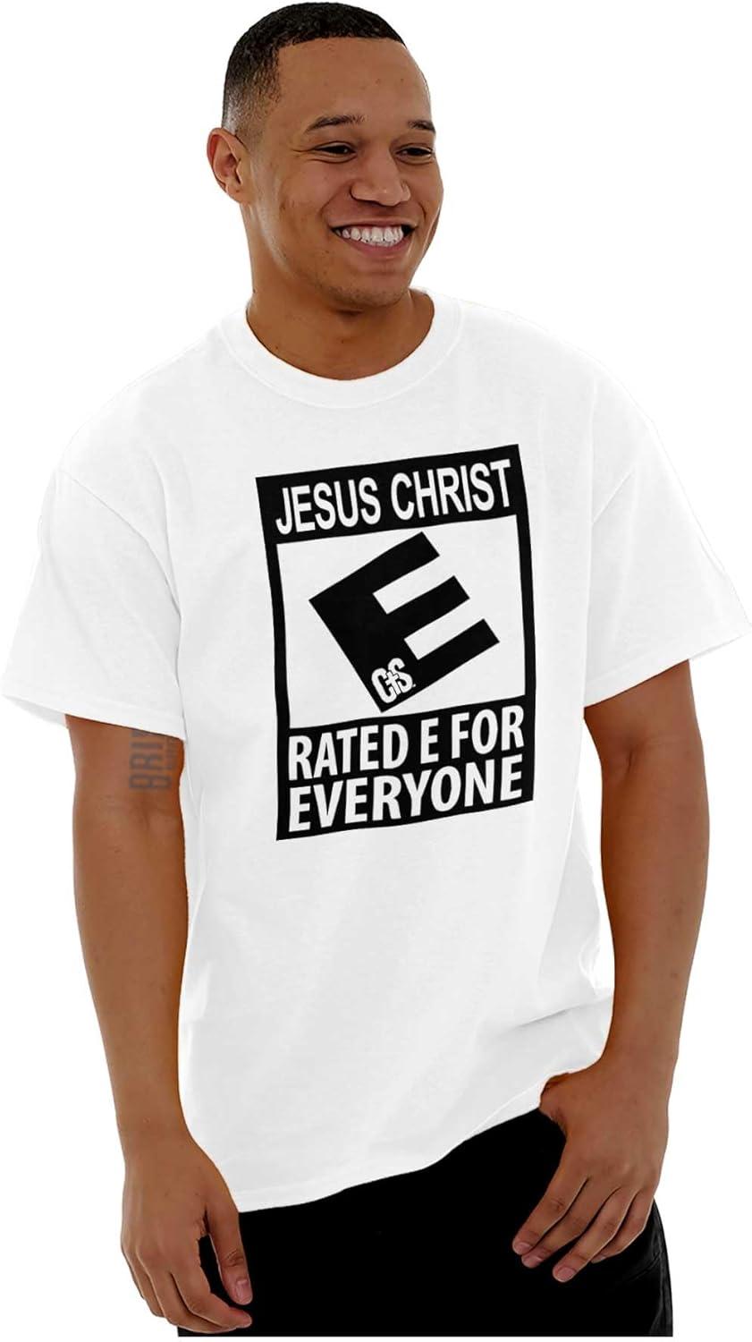 imageBrisco Brands Punny Christian Jesus is for Everyone Graphic T Shirt Men or WomenWhite