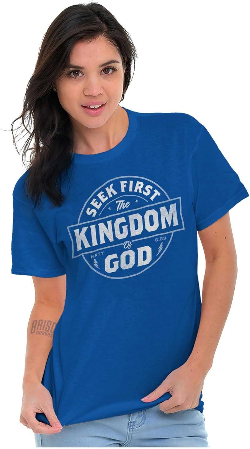 imageSeek Kingdom of God Christian Mens Graphic T Shirt TeesRoyal
