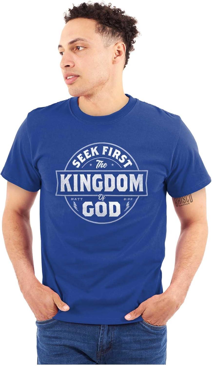 imageSeek Kingdom of God Christian Mens Graphic T Shirt TeesRoyal