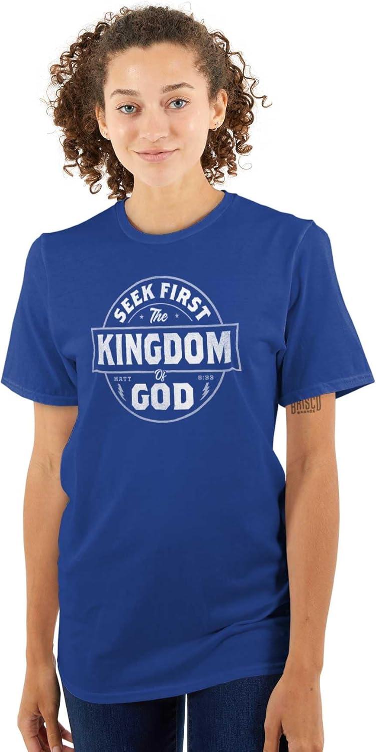 imageSeek Kingdom of God Christian Mens Graphic T Shirt TeesRoyal