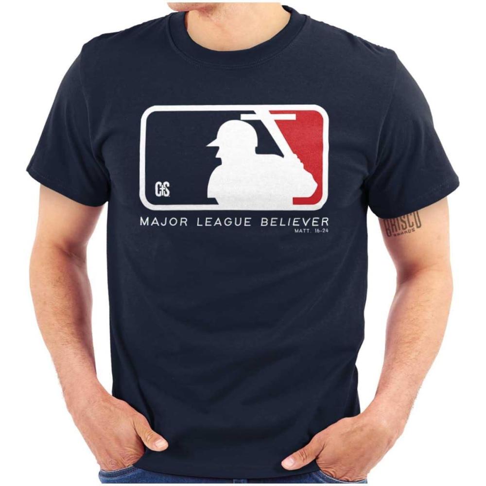 imagePunny Christian Major Believer Cross Graphic T Shirt Men or WomenNavy