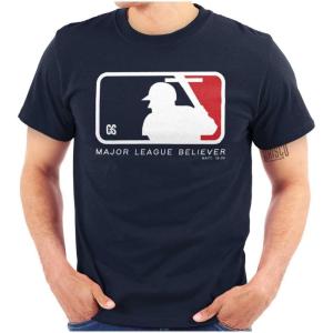 Punny Christian Major Believer Cross Graphic T Shirt Men or Women(Navy)