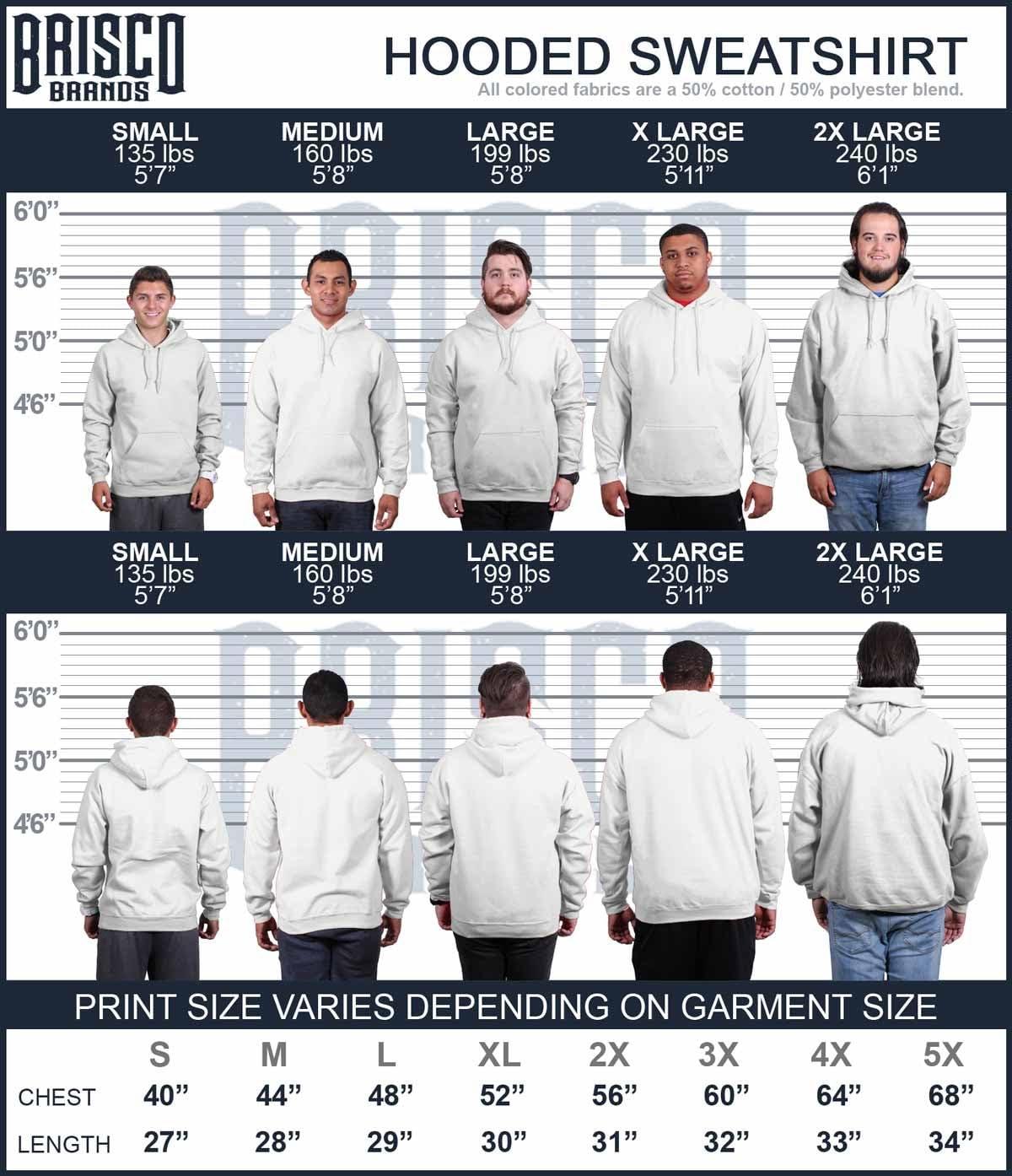imageBrisco Brands Big Gay Bearded Funcle Uncle Rainbow Hoodie Hooded Sweatshirt MenWhite