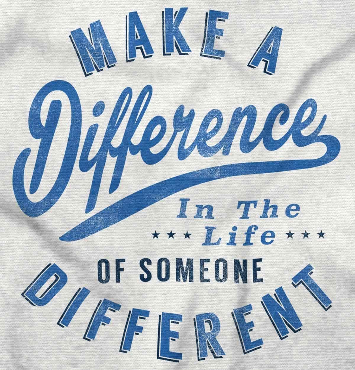 imageBrisco Brands Make a Difference Autism Awareness Long Sleeve Tshirt Men WomenWhite