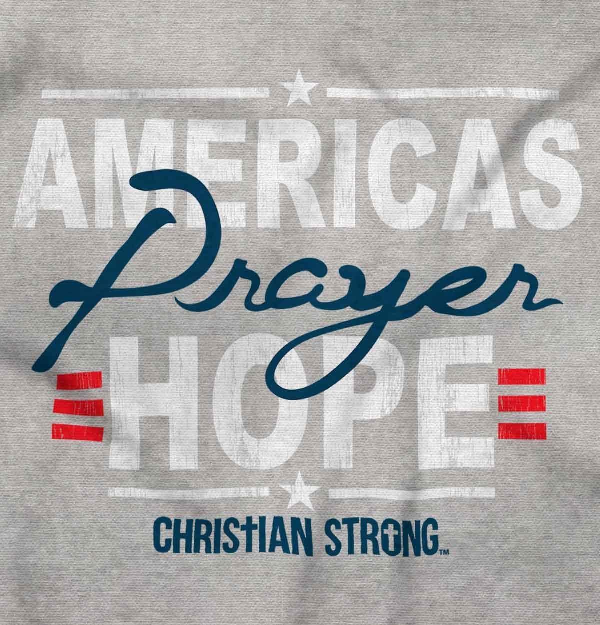 imageBrisco Brands Americas Hope Prayer Christian Zip Hoodie Sweatshirt WomenSport Grey