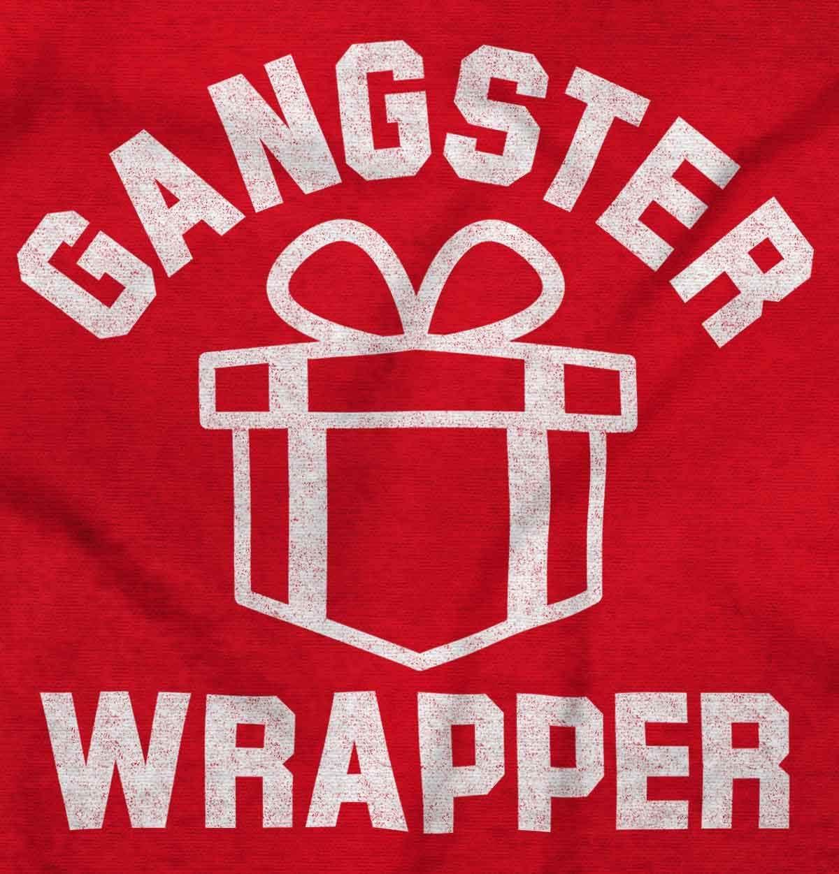 imageBrisco Brands Gangster Wrapper Long Sleeve Tshirt Men WomenRed