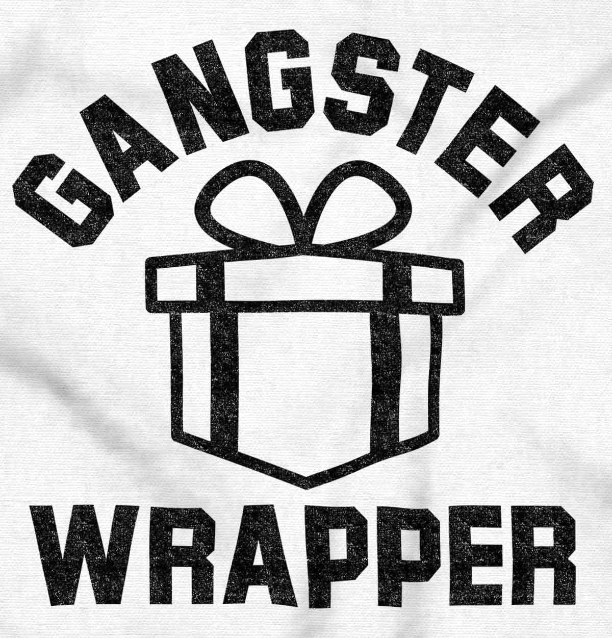 imageBrisco Brands Gangster Wrapper Long Sleeve Tshirt Men WomenWhite