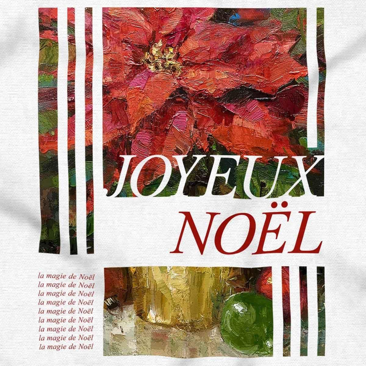 imageBrisco Brands Poinsettia Christmas Joyeux Noel Baby Romper Boys or GirlsWhite