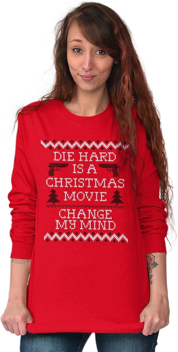 imageChristmas Movie Change My Mind Long Sleeve Tshirt Men WomenRed