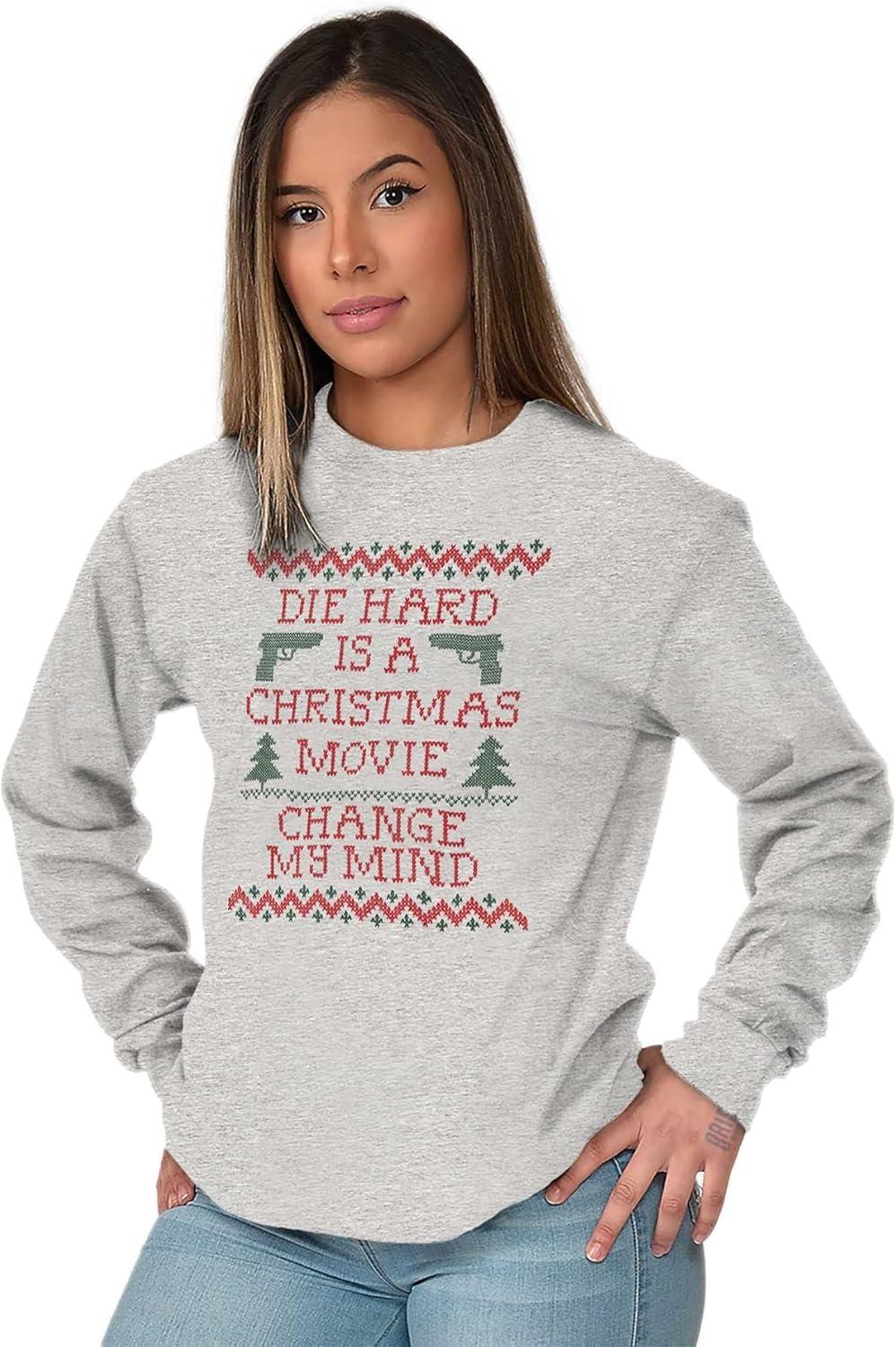 imageChristmas Movie Change My Mind Long Sleeve Tshirt Men WomenSport Grey