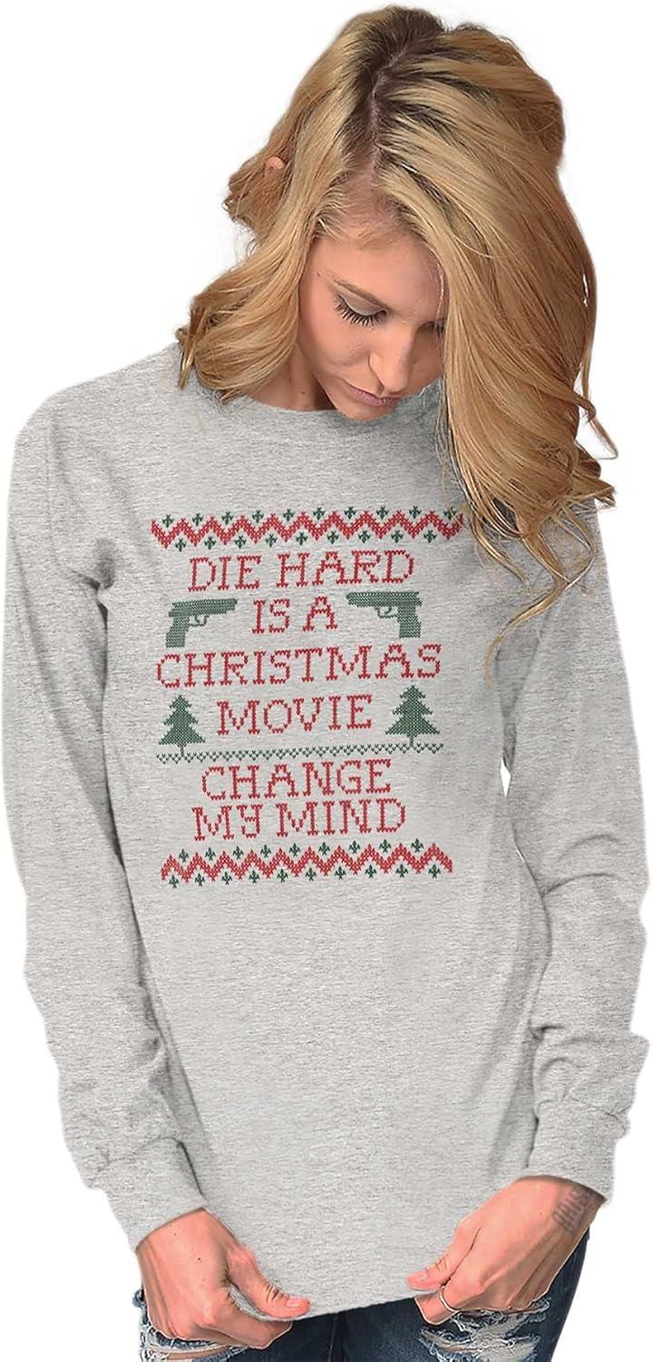 imageChristmas Movie Change My Mind Long Sleeve Tshirt Men WomenSport Grey