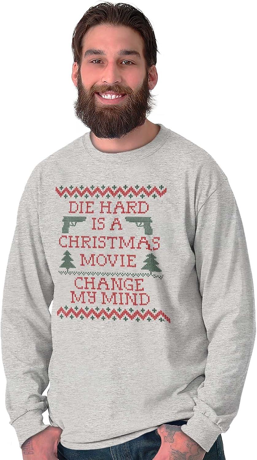 imageChristmas Movie Change My Mind Long Sleeve Tshirt Men WomenSport Grey