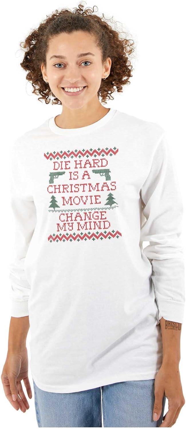 imageChristmas Movie Change My Mind Long Sleeve Tshirt Men WomenWhite