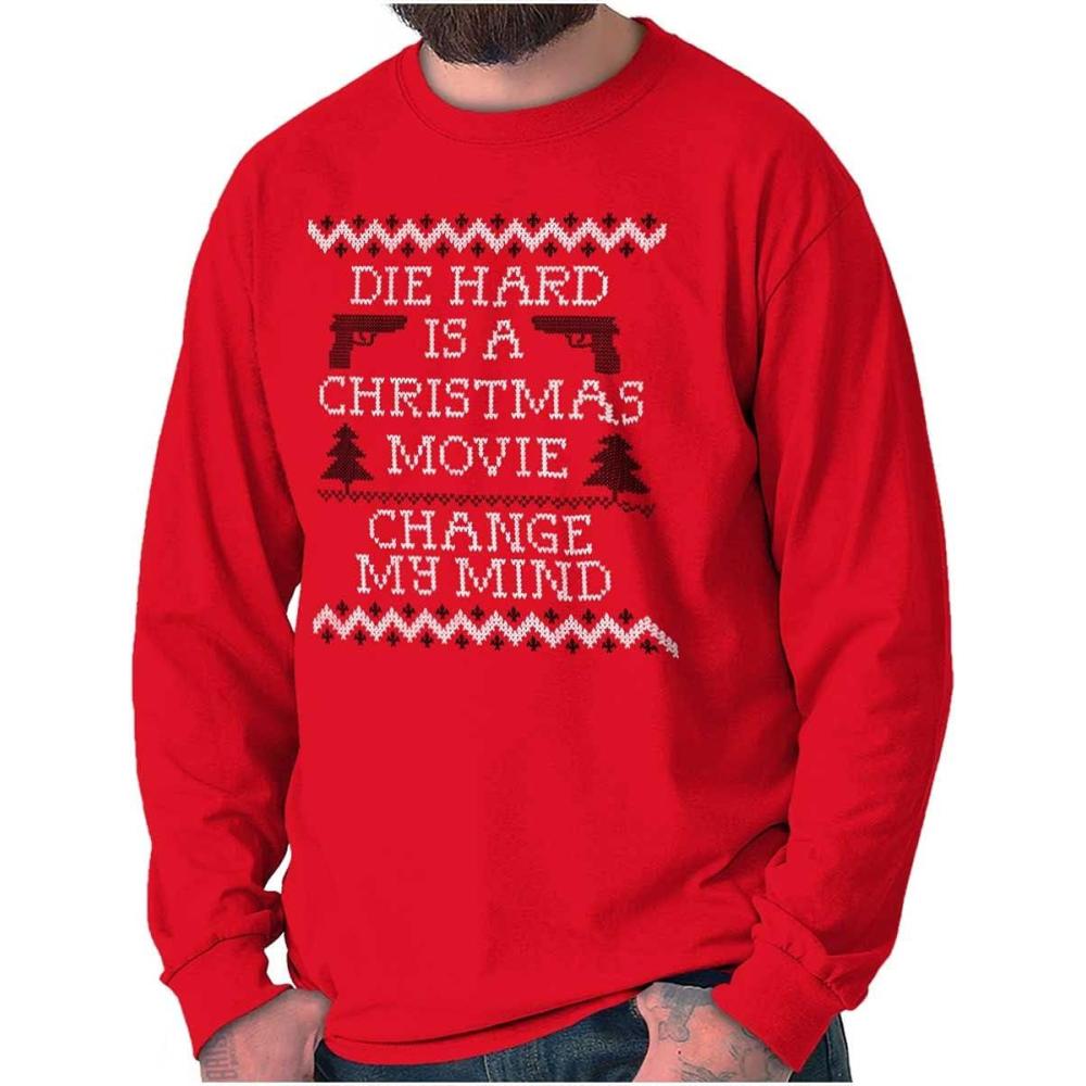 imageChristmas Movie Change My Mind Long Sleeve Tshirt Men WomenRed