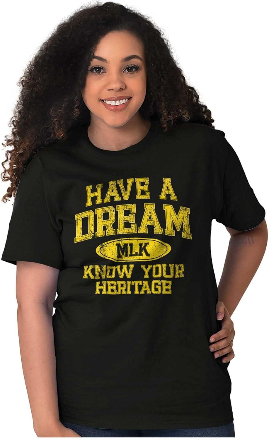 imageBrisco Brands Have a Dream MLK Black History Pride Graphic T Shirt Men or WomenBlack