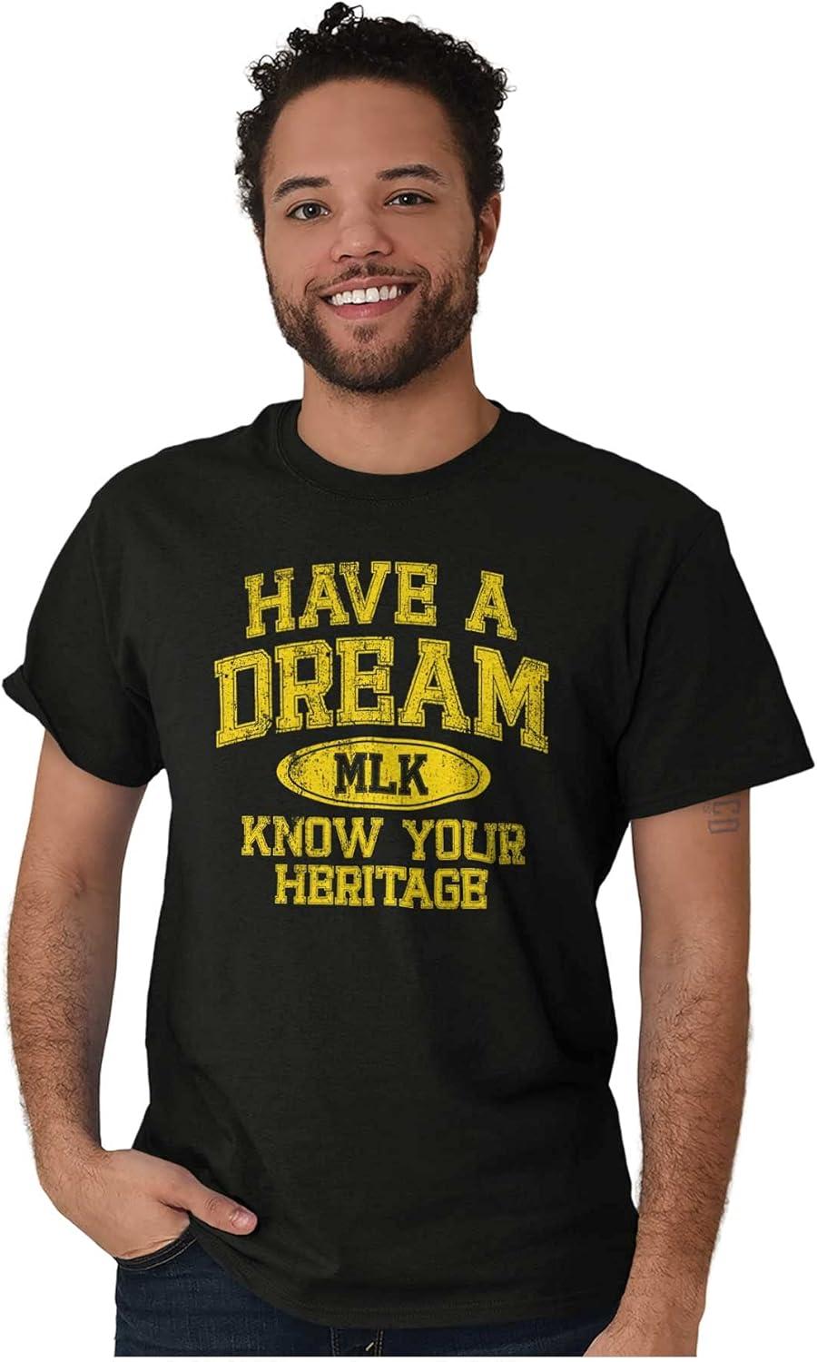 imageBrisco Brands Have a Dream MLK Black History Pride Graphic T Shirt Men or WomenBlack