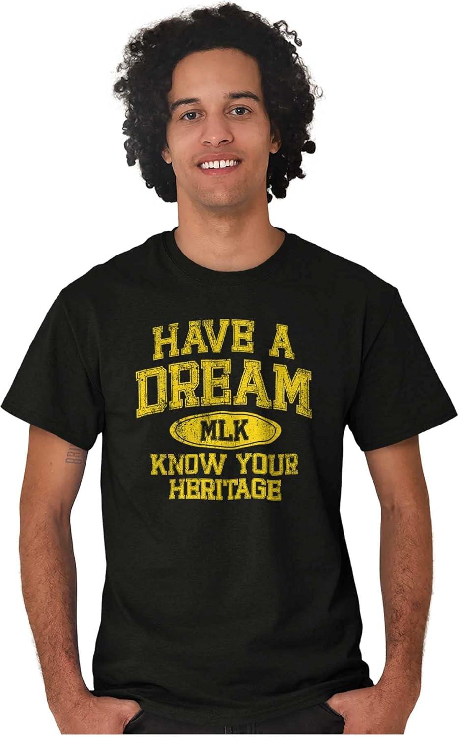 imageBrisco Brands Have a Dream MLK Black History Pride Graphic T Shirt Men or WomenBlack