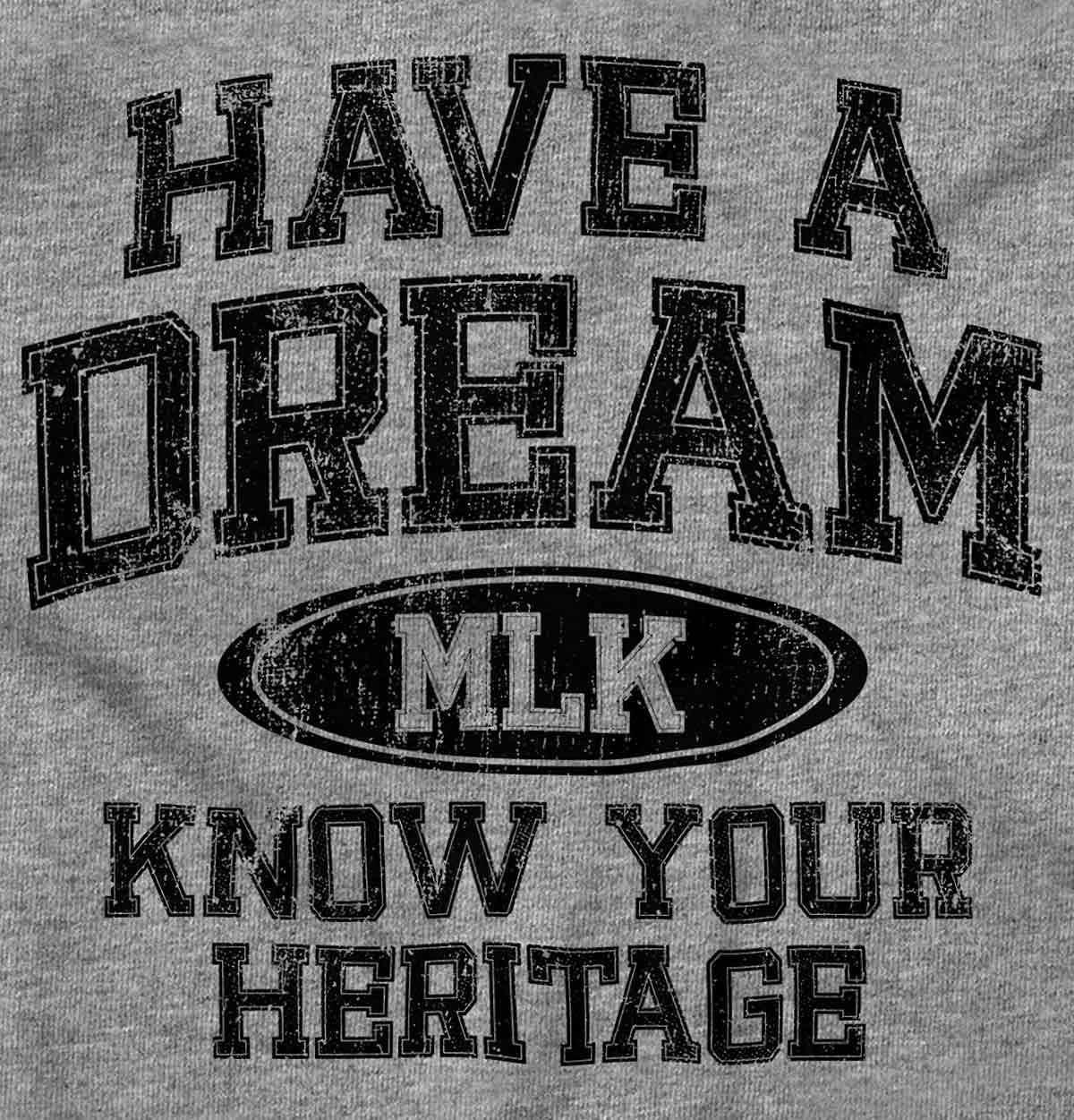 imageBrisco Brands Have a Dream MLK Black History Pride Graphic T Shirt Men or WomenSport Grey