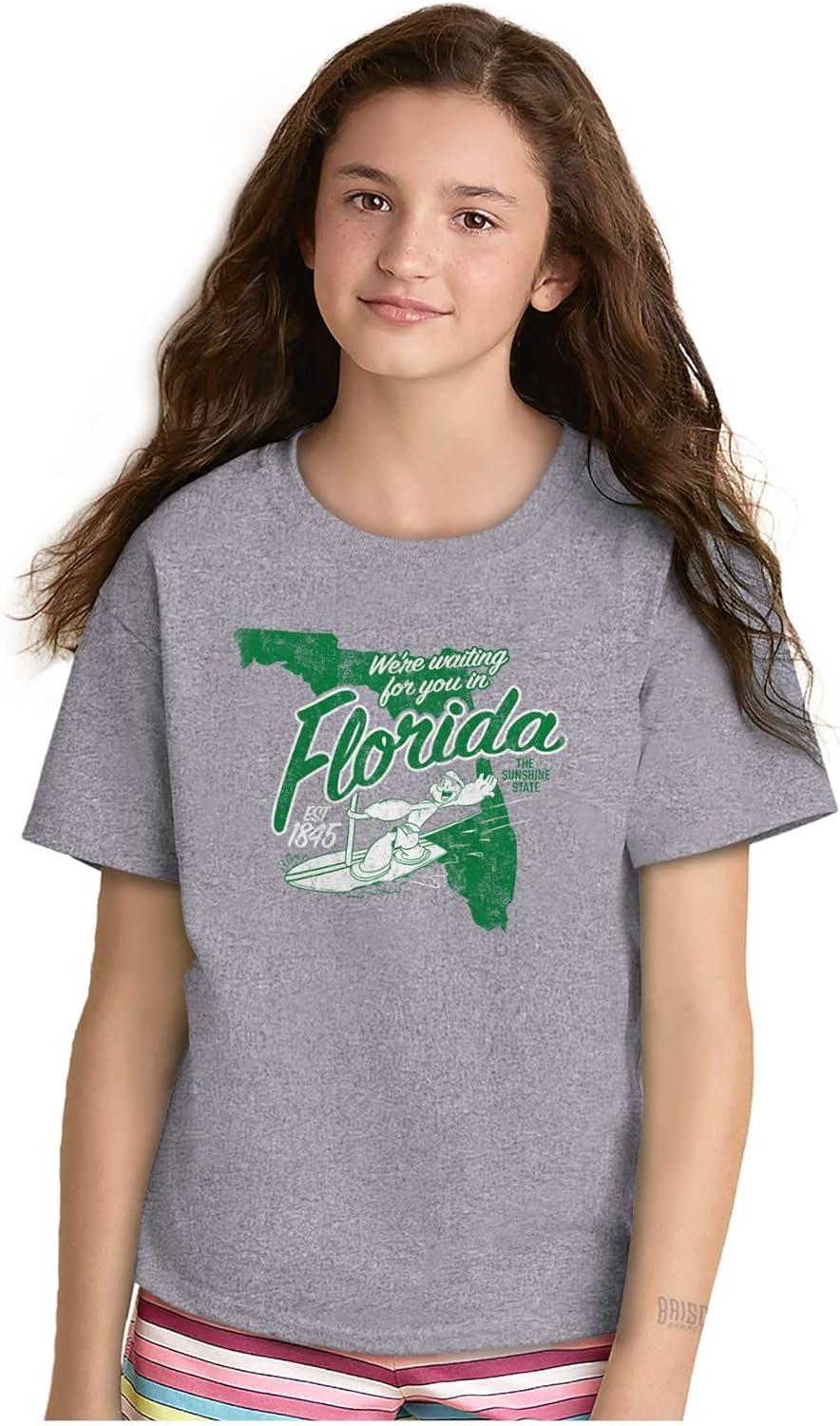 imageBrisco Brands Popeye Cartoon American States Crewneck T Shirts Boy GirlFlorida