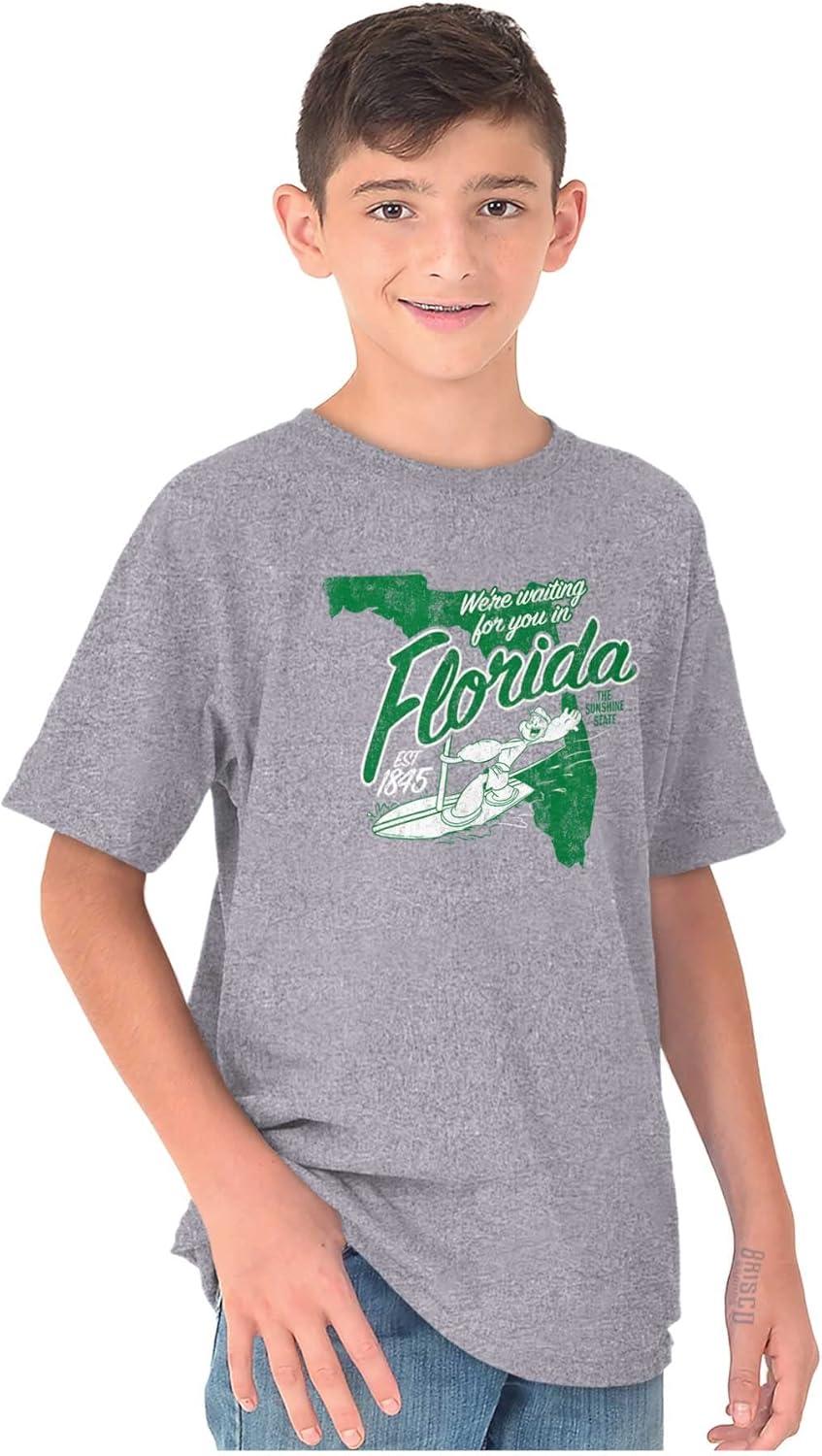 imageBrisco Brands Popeye Cartoon American States Crewneck T Shirts Boy GirlFlorida