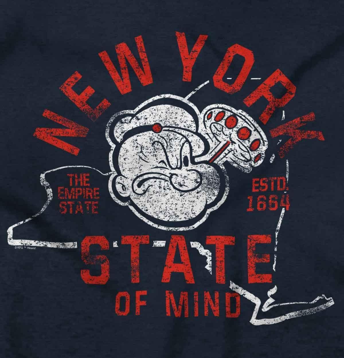 imageBrisco Brands Popeye Cartoon American States Crewneck T Shirts Boy GirlNew York