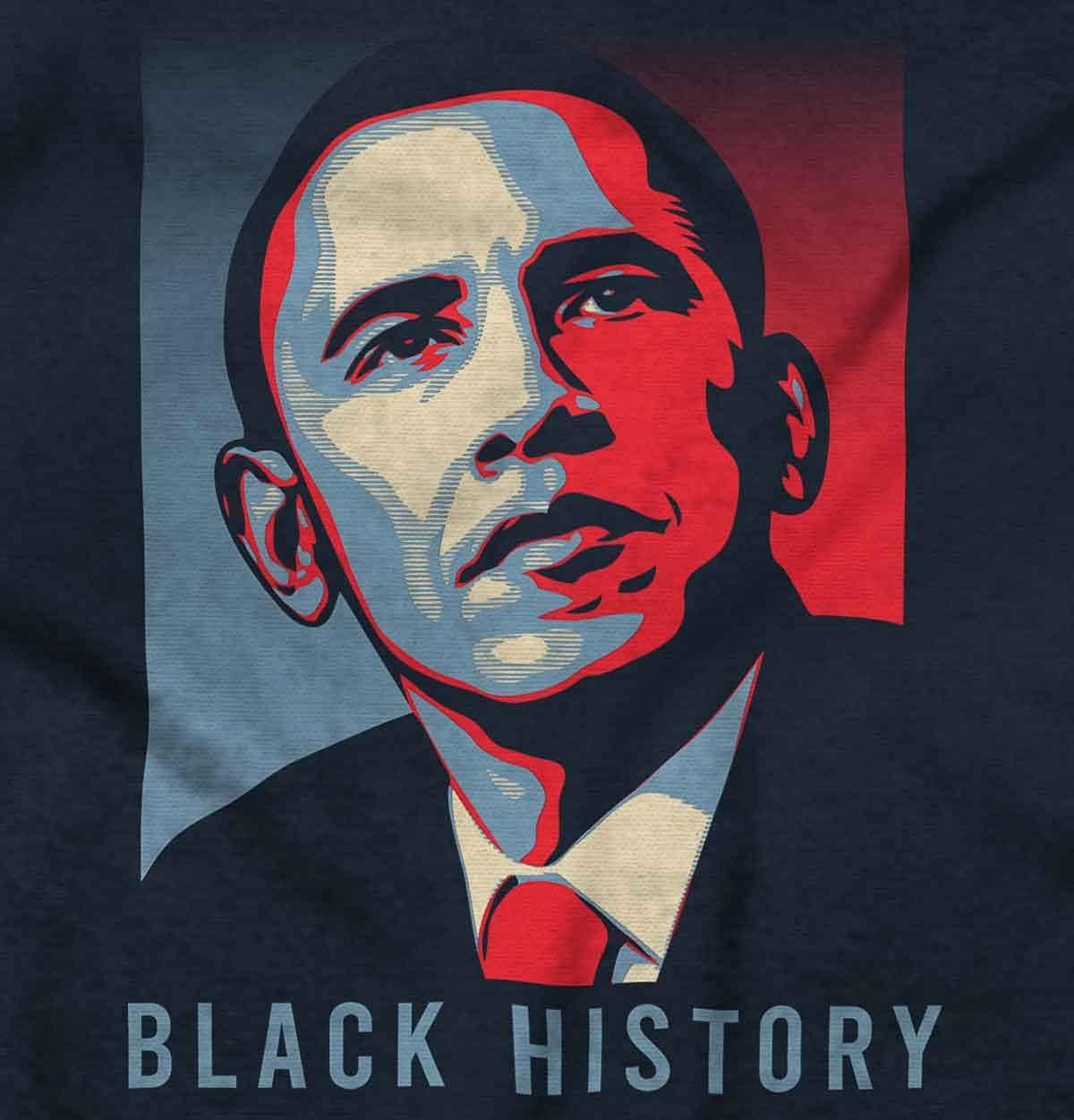 imageBrisco Brands President Barack Obama Black History Graphic T Shirt Men or WomenNavy