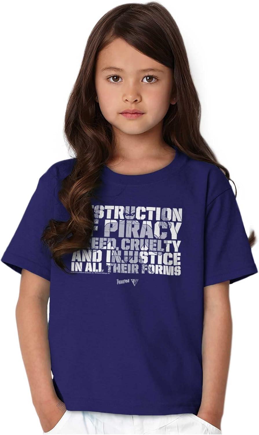 imageThe Phantom Superhero Motto Crewneck T Shirts Boy GirlPurple