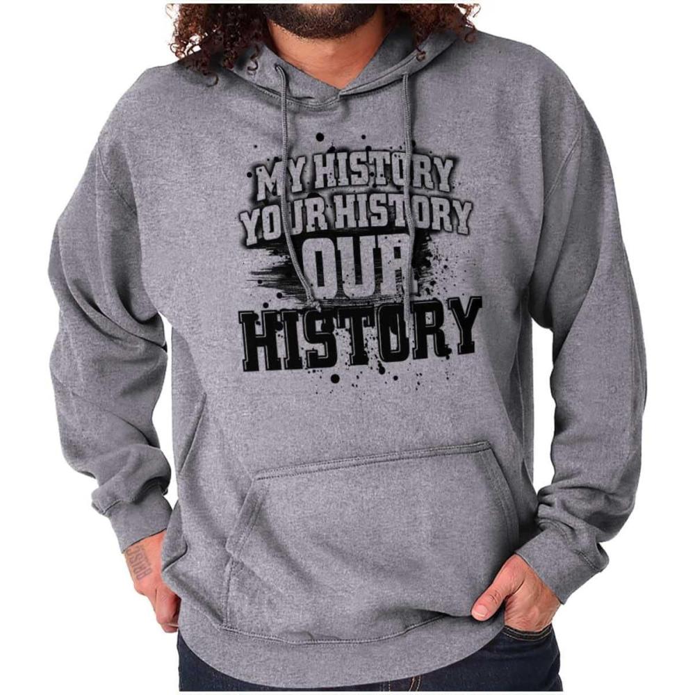 imageBlack History Month Mine Your Ours Hoodie Sweatshirt Women MenSport Grey