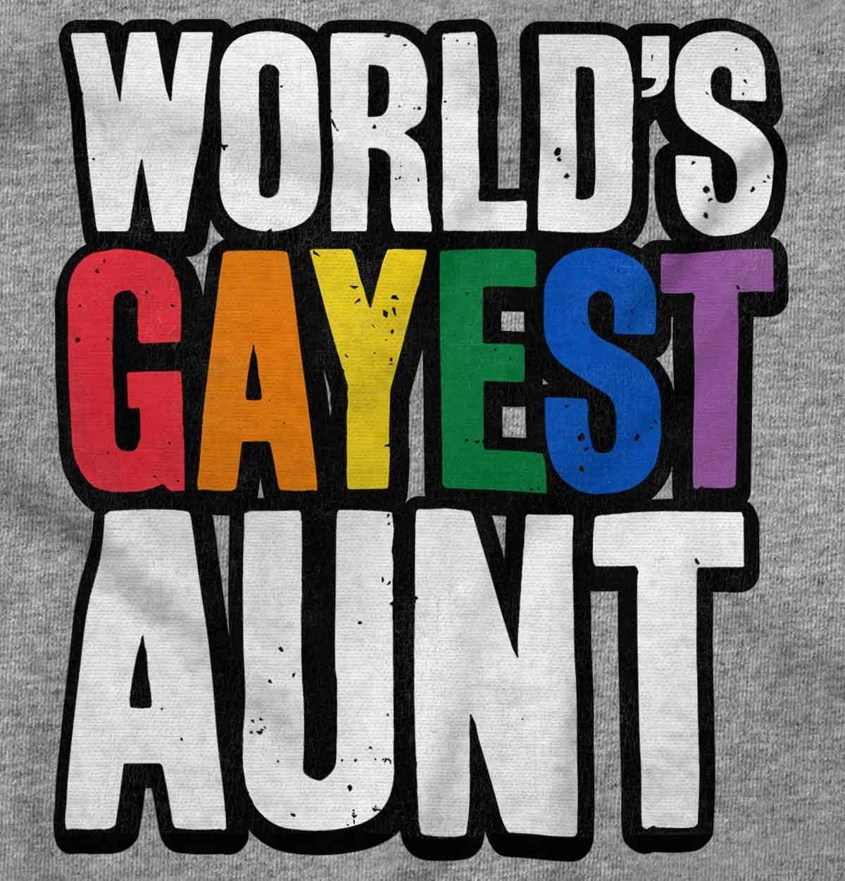 imageBrisco Brands Worlds Gayest Aunt LGBTQ Family Pride Hoodie Sweatshirt WomenSport Grey