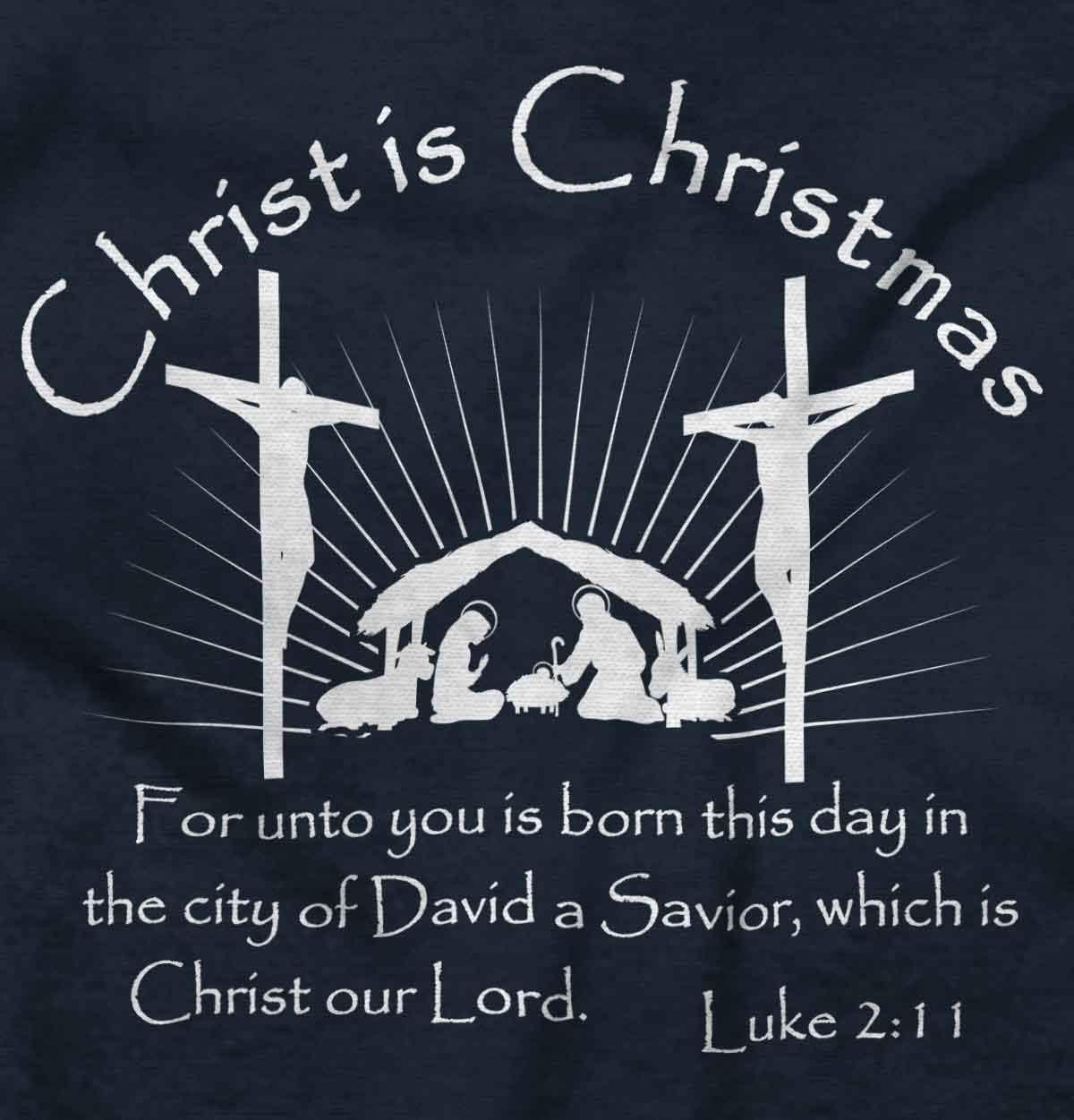 imageChrist is Christmas Christian Sweatshirt for Men or WomenNavy