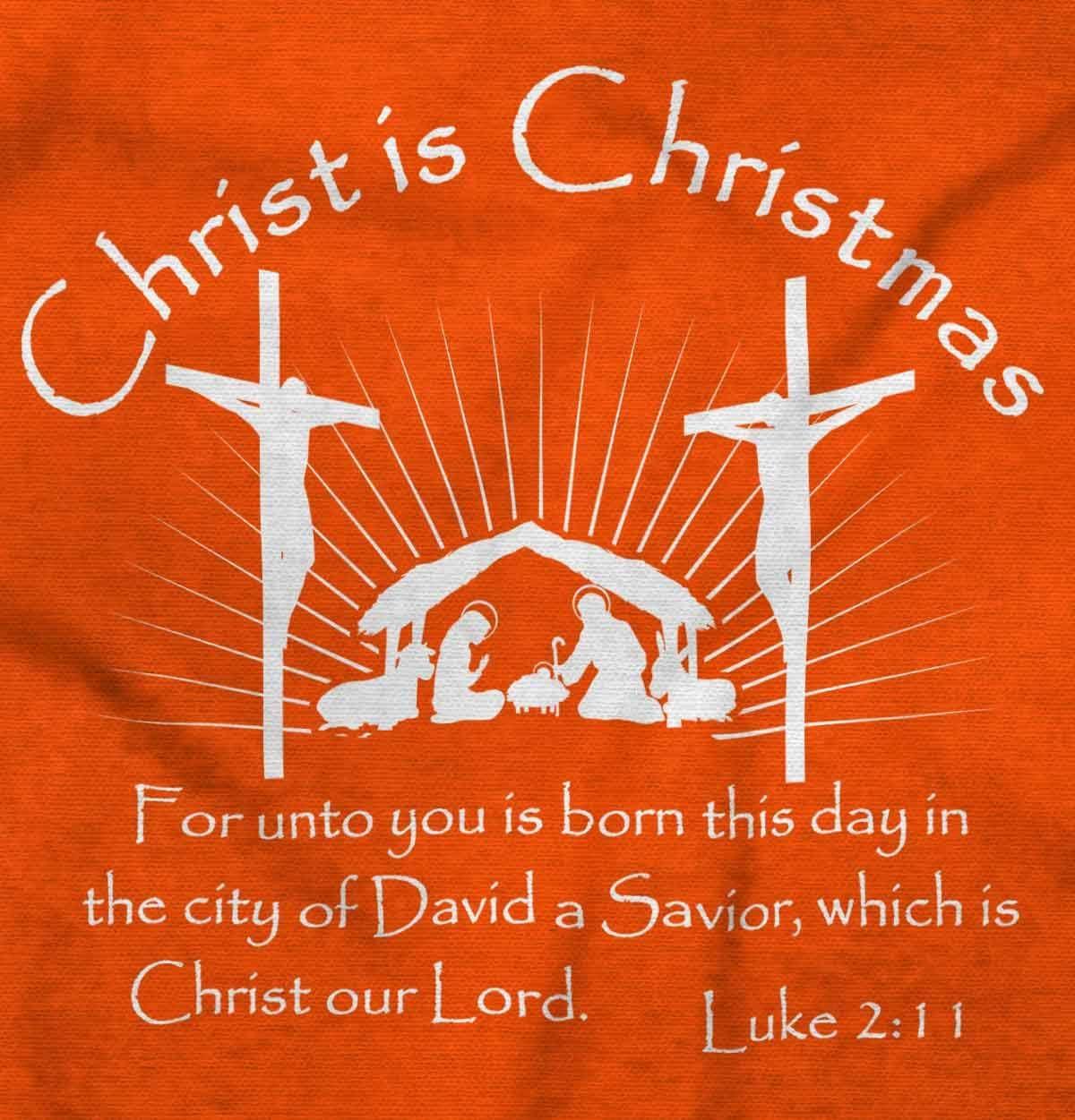 imageChrist is Christmas Christian Sweatshirt for Men or WomenOrange
