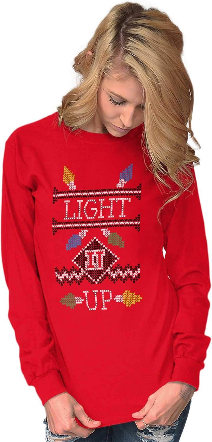 imageMerry Christmas Ya Filthy Animal Long Sleeve Tshirt Men WomenLight It Up