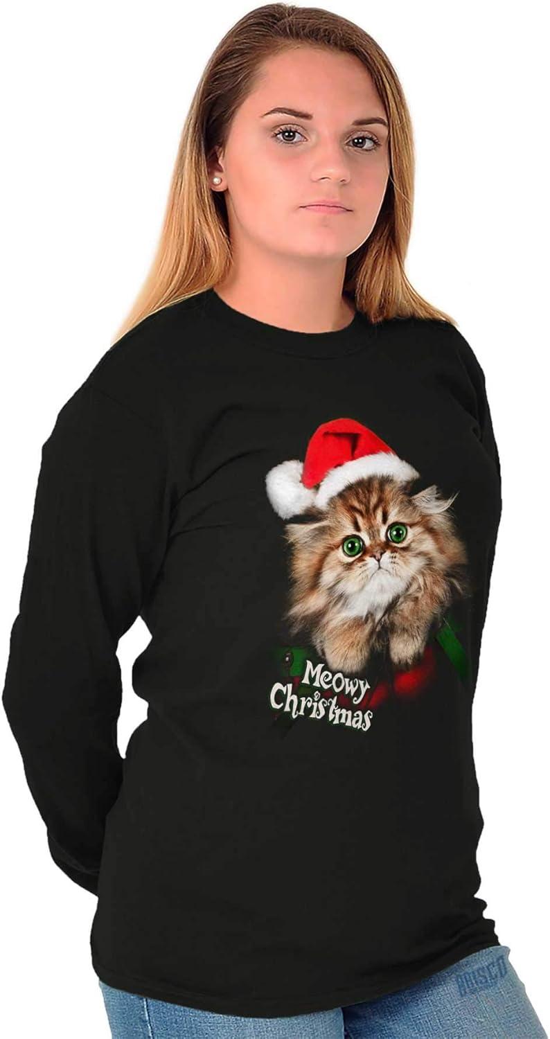 imageMerry Christmas Ya Filthy Animal Long Sleeve Tshirt Men WomenMeowy Christmas