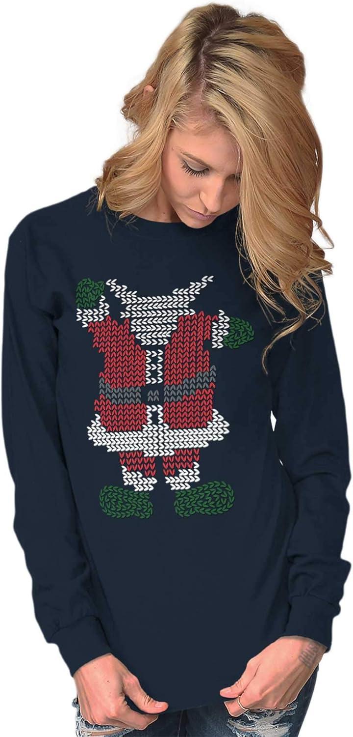 imageMerry Christmas Ya Filthy Animal Long Sleeve Tshirt Men WomenReindeer Santa Claus