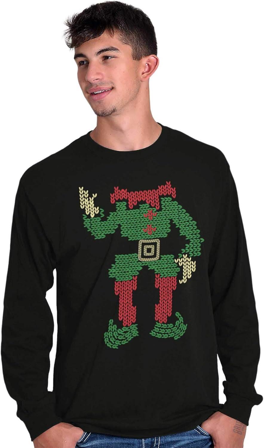 imageMerry Christmas Ya Filthy Animal Long Sleeve Tshirt Men WomenSantas Elf