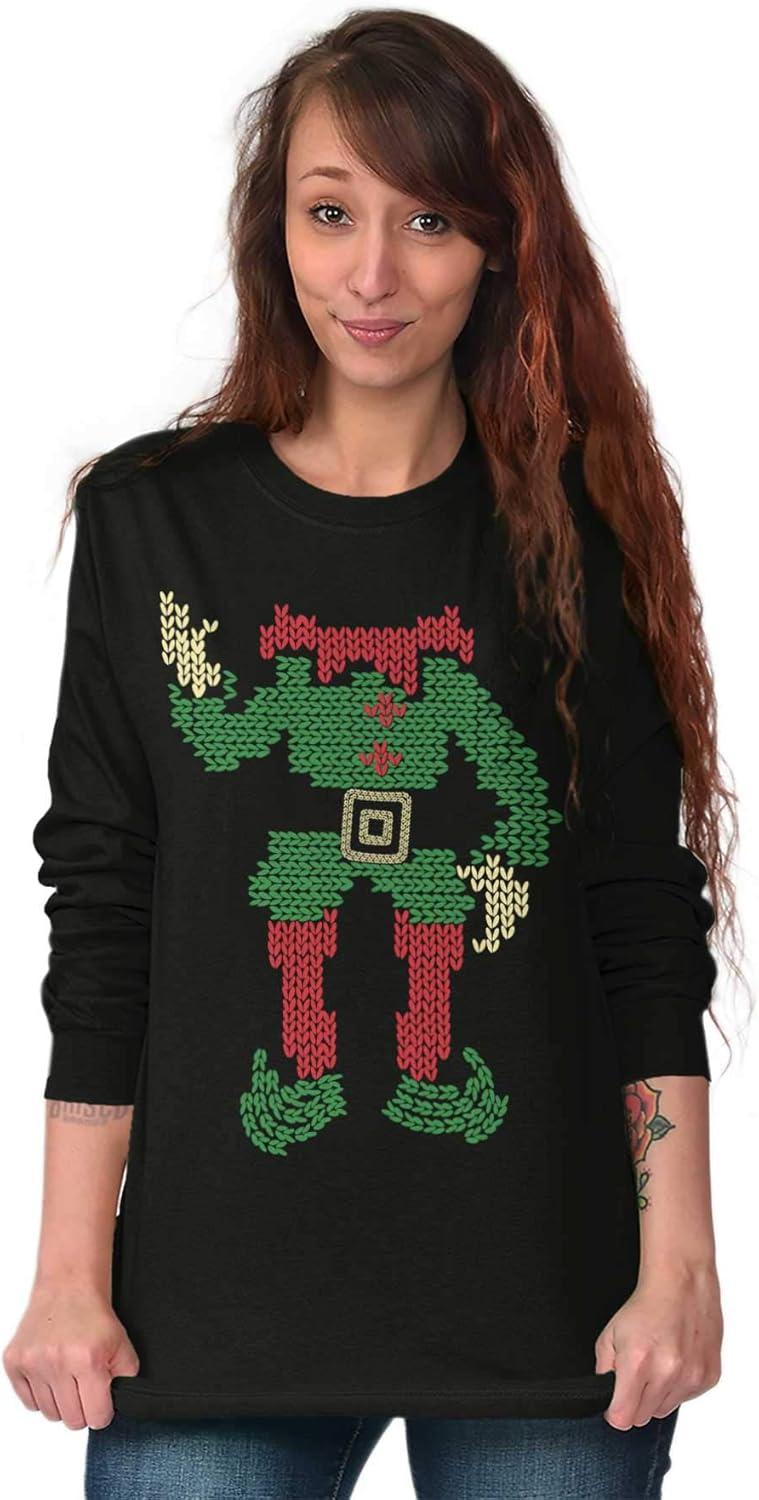 imageMerry Christmas Ya Filthy Animal Long Sleeve Tshirt Men WomenSantas Elf