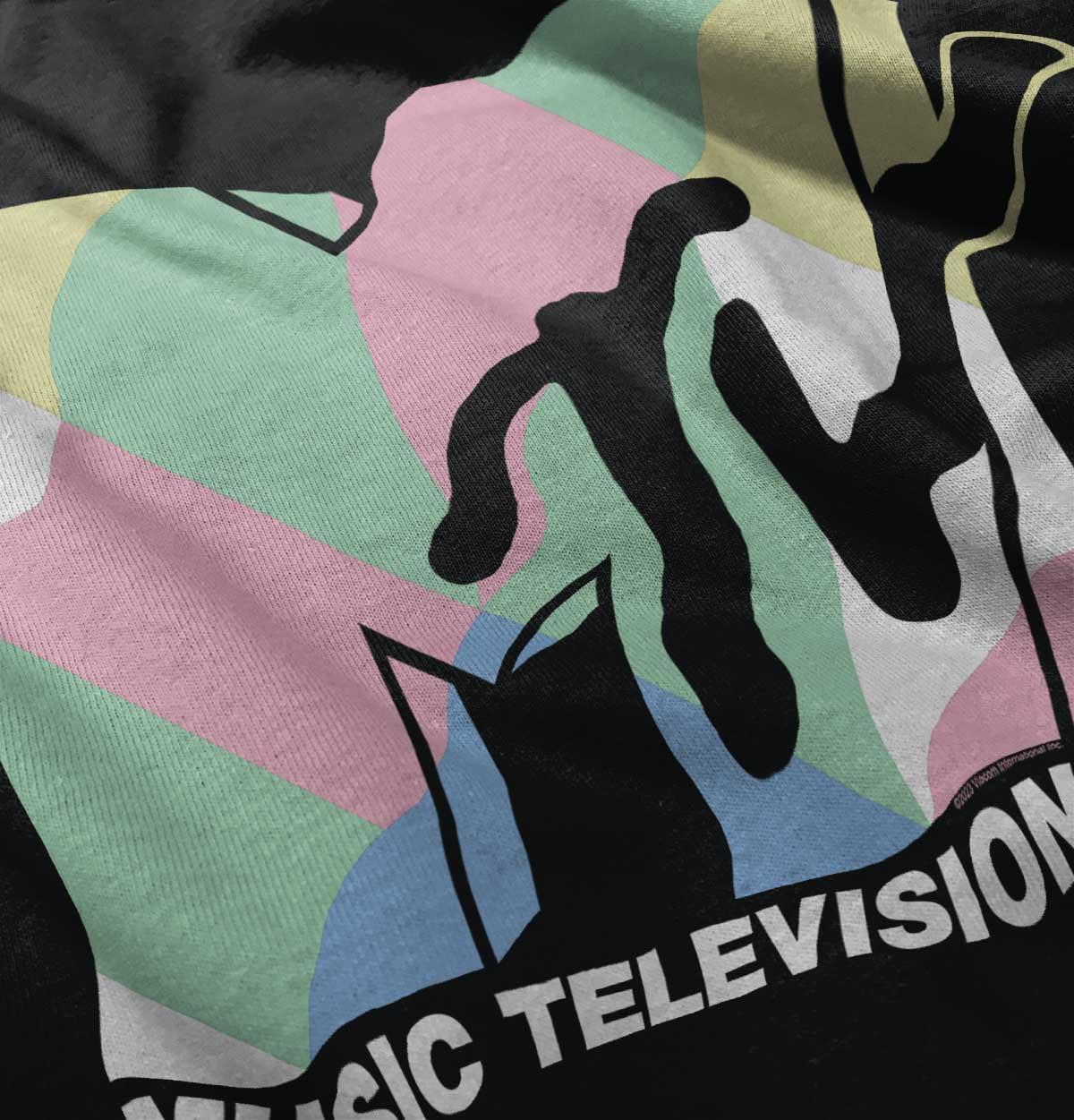 imageRetro MTV Colorful Blocks Logo Toddler Boy Girl T ShirtBlack