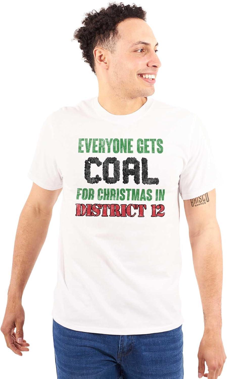 imageXmas District 12 Everyone Gets Coal Graphic T Shirt Men or WomenWhite