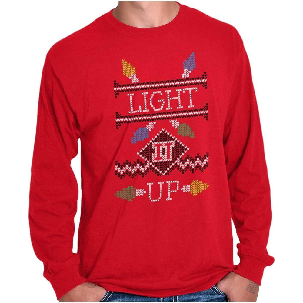imageMerry Christmas Ya Filthy Animal Long Sleeve Tshirt Men WomenLight It Up
