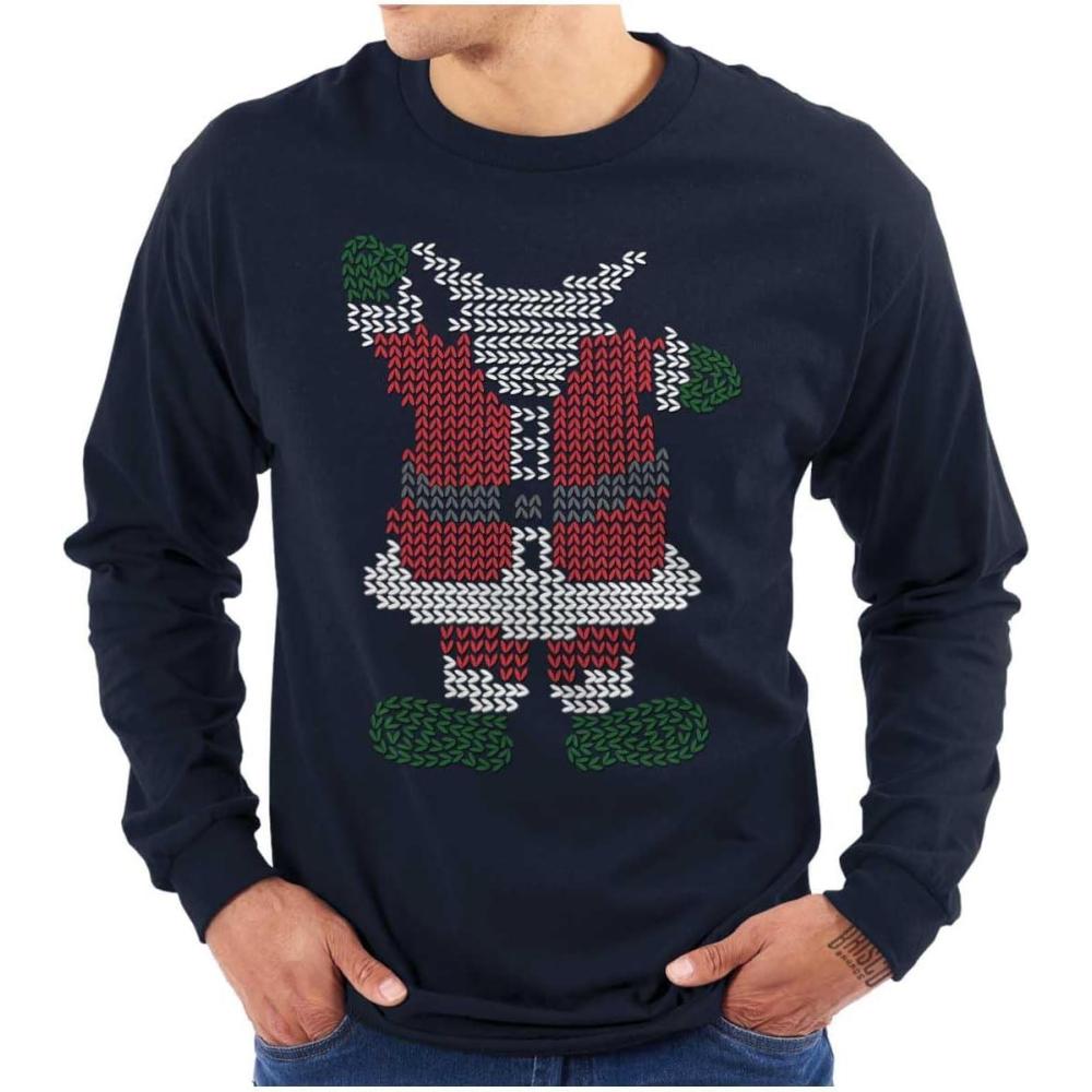 imageMerry Christmas Ya Filthy Animal Long Sleeve Tshirt Men WomenReindeer Santa Claus