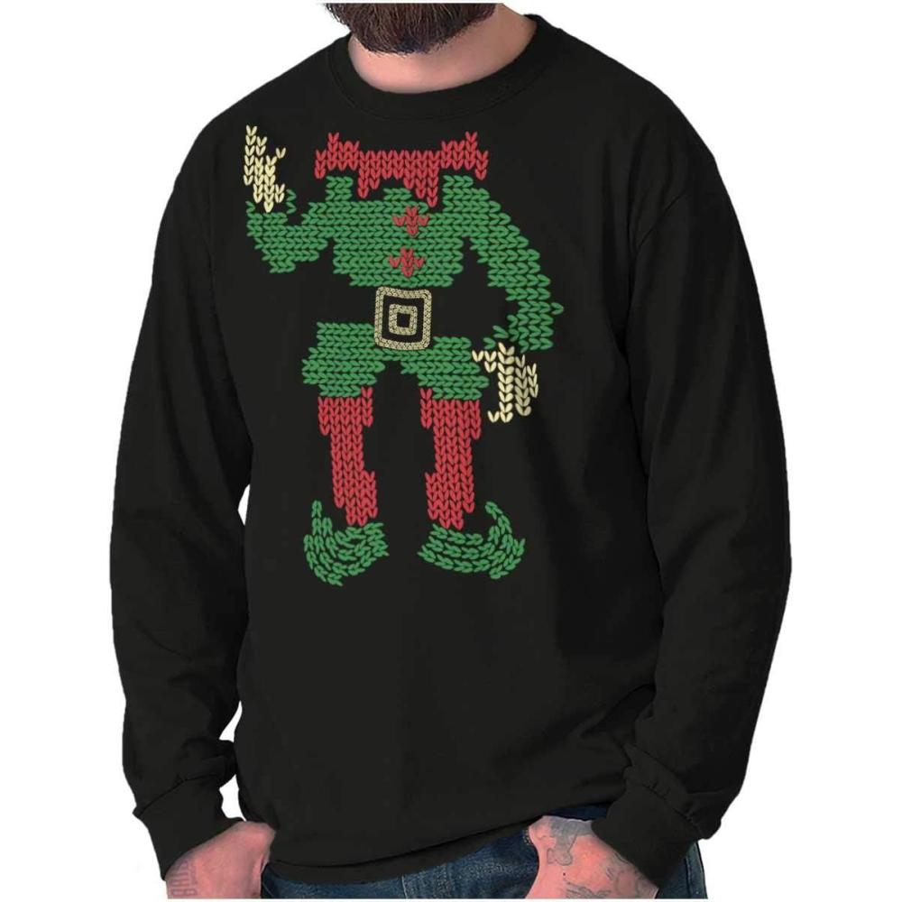 imageMerry Christmas Ya Filthy Animal Long Sleeve Tshirt Men WomenSantas Elf