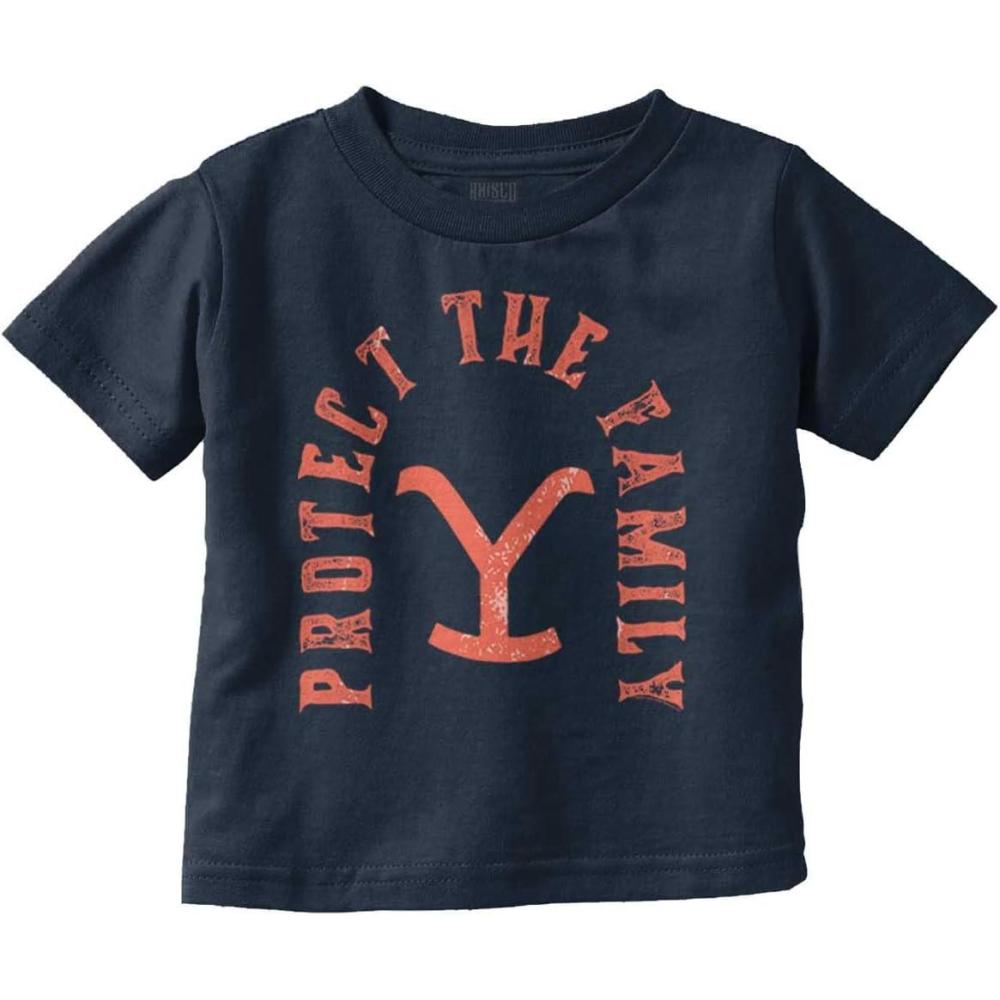 imageYellowstone Protect The Family Toddler Boy Girl T ShirtNavy