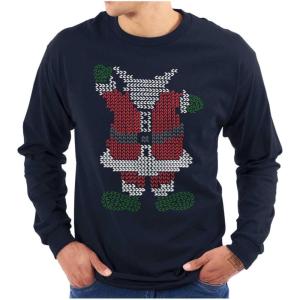 Merry Christmas Ya Filthy Animal Long Sleeve Tshirt Men Women(Reindeer Santa Claus)