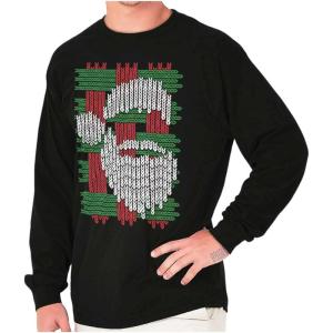 Merry Christmas Ya Filthy Animal Long Sleeve Tshirt Men Women(Santa Claus)