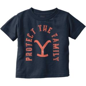 Yellowstone Protect The Family Toddler Boy Girl T Shirt(Navy)