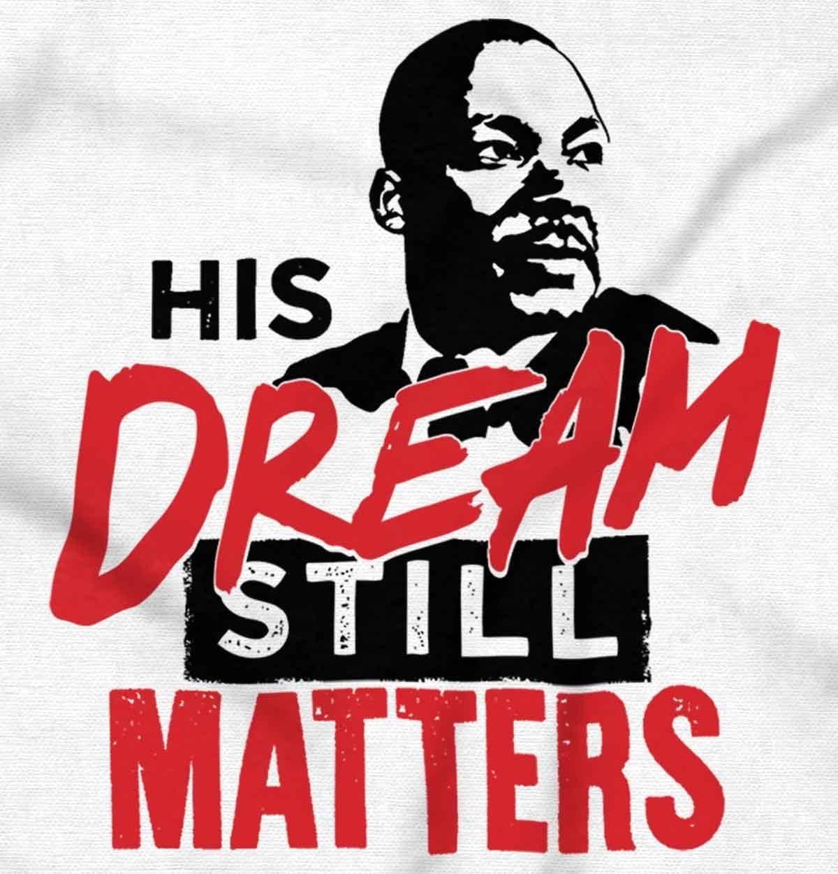 imageBrisco Brands MLK Dream Still Matters Black Lives Hoodie Sweatshirt Women MenWhite
